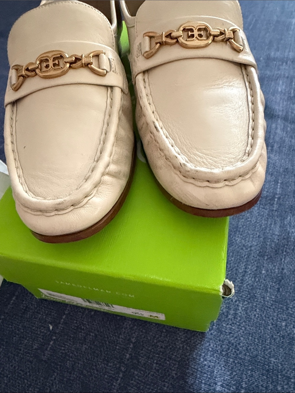 Sam Edelman Lucca Ivory Leather Loafers - Picture 4 of 4